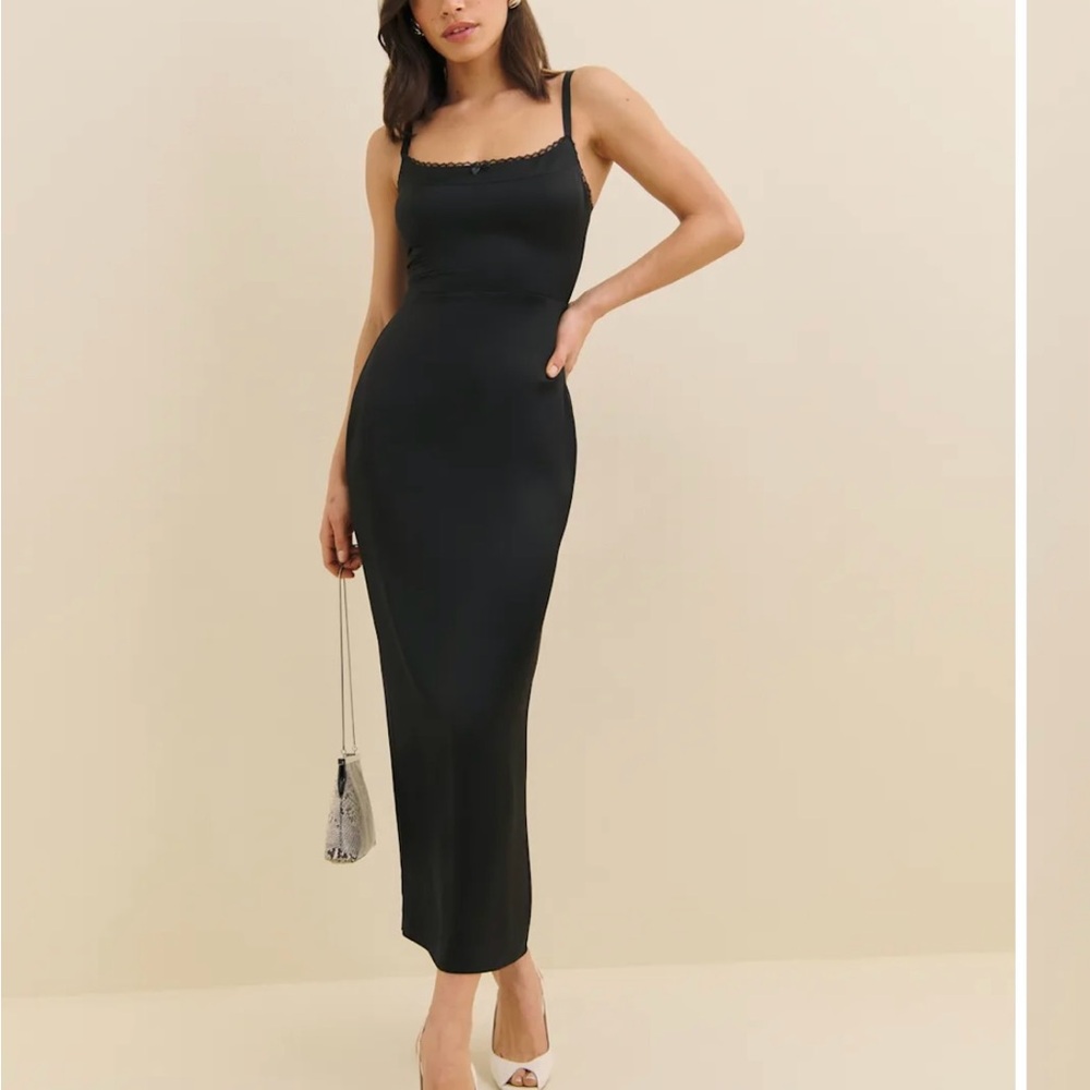 Reformation Lucy Satin Dress